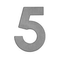 „5” házszám - rozsdamentes acél