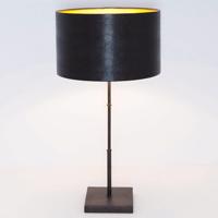 Asztali lámpa bambusz, barna-fekete arany