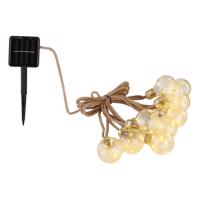 33694-10 napelemes fényfüzér kenderkötéllel 10 LED