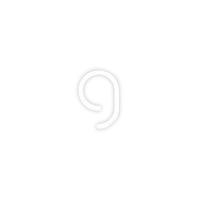 Artemide Alphabet of Light 9. számú fali lámpa