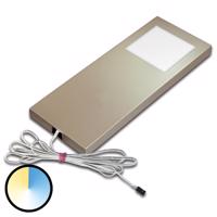 Dinam. LED Slim-Pad F alép. lámpa, rozsdam. acél