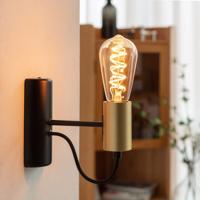 E27 4,9W LED-es rusztikus lámpa, 1800K, 200 lumen, borostyán színben