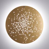 Fabbian Lens LED fali lámpa Ø 90 cm bronz