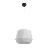 Függő lámpa Dicte, kézzel kötve, Ø 40 cm, fehér
