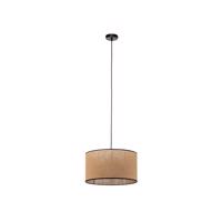 Jute&black függő lámpa, henger natúr 40cm 1 izzós