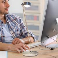 LED asztali lámpa Puk Table Single króm matt