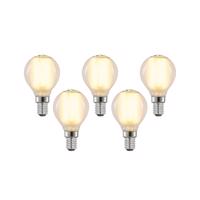 LED csepp izzó E14 4 W 2700K matt dimm 5-ös klt