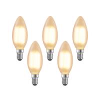 LED izzó E14 4 W 2700 K gyertya dimm matt 5-ös klt