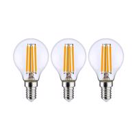 LED izzó E14 P45 4W 2700K átlátszó 3 stepdim 3 klt