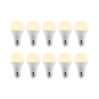 LED izzó E27 A60 9,5 W 3000 K opál, 10-es készlet