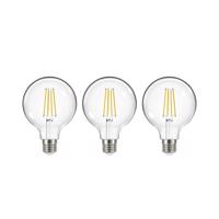 LED izzó, E27, G95, 3,8W, 2700K, 806lm, 3 db, 3 db