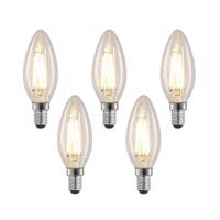 LED izzó filament E14 4W 827 gyertya dimm 5-ös klt