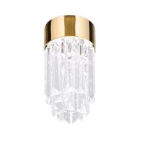 LED lámpa prizma, krist.ü., Ø10cm, arany
