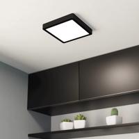 LED mennyezeti lámpa Fueva 5 IP44 3000K fekete 21x21cm 21x21cm