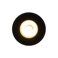 LED mennyezeti süllyesztett reflektor Rosalee, fekete, IP65, CCT kapcsoló