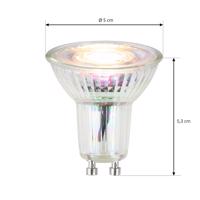 LED reflektor GU10 3W 3 000K 36° üveg