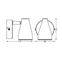 LEDVANCE Pear LED-spot GU10 1 izzó fehér