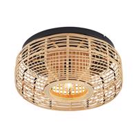 Lindby Ollena mennyezeti lámpa rattan búrával