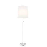 Lucande Pordis álló lámpa, 155 cm, króm-fehér