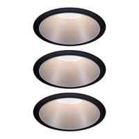 Paulmann Cole LED-spot ezüst-fek. 3 db-os készl.