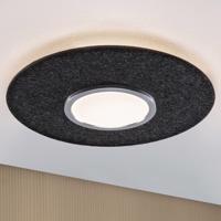 Paulmann LED mennyezeti lámpa Tulga, antracit, filc, 3 fokozatú