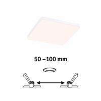 Paulmann Veluna Edge LED süllyesztett IP44 3000K 12x12cm 12x12cm