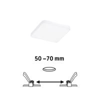 Paulmann Veluna Edge LED süllyesztett IP44 4000K 9x9cm 9x9cm