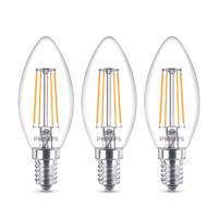 Philips LED gyertya lámpa E14 B35 4,3W átlát 3db