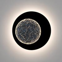 Plenilunio LED fali lámpa, barna-fekete/ezüst, 60 cm