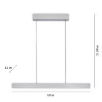 PURE E-Motion LED függő világítás CCT, ezüst