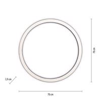 PURE Lines LED mennyezeti lámpa, kerek Ø70cm, antracit