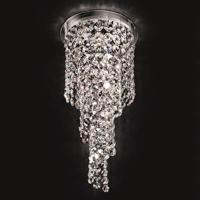 Spirál alakú krist. mennyezeti lámpa Shine, 30cm