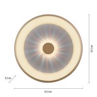Vertigo LED mennyezeti lámpa, CCT, Ø 61,5 cm, sárgaréz